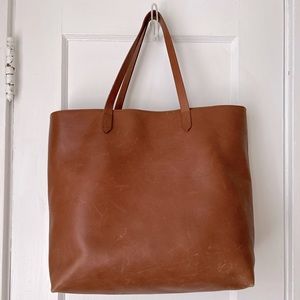 Madewell Zip Transport Tote in Saddle